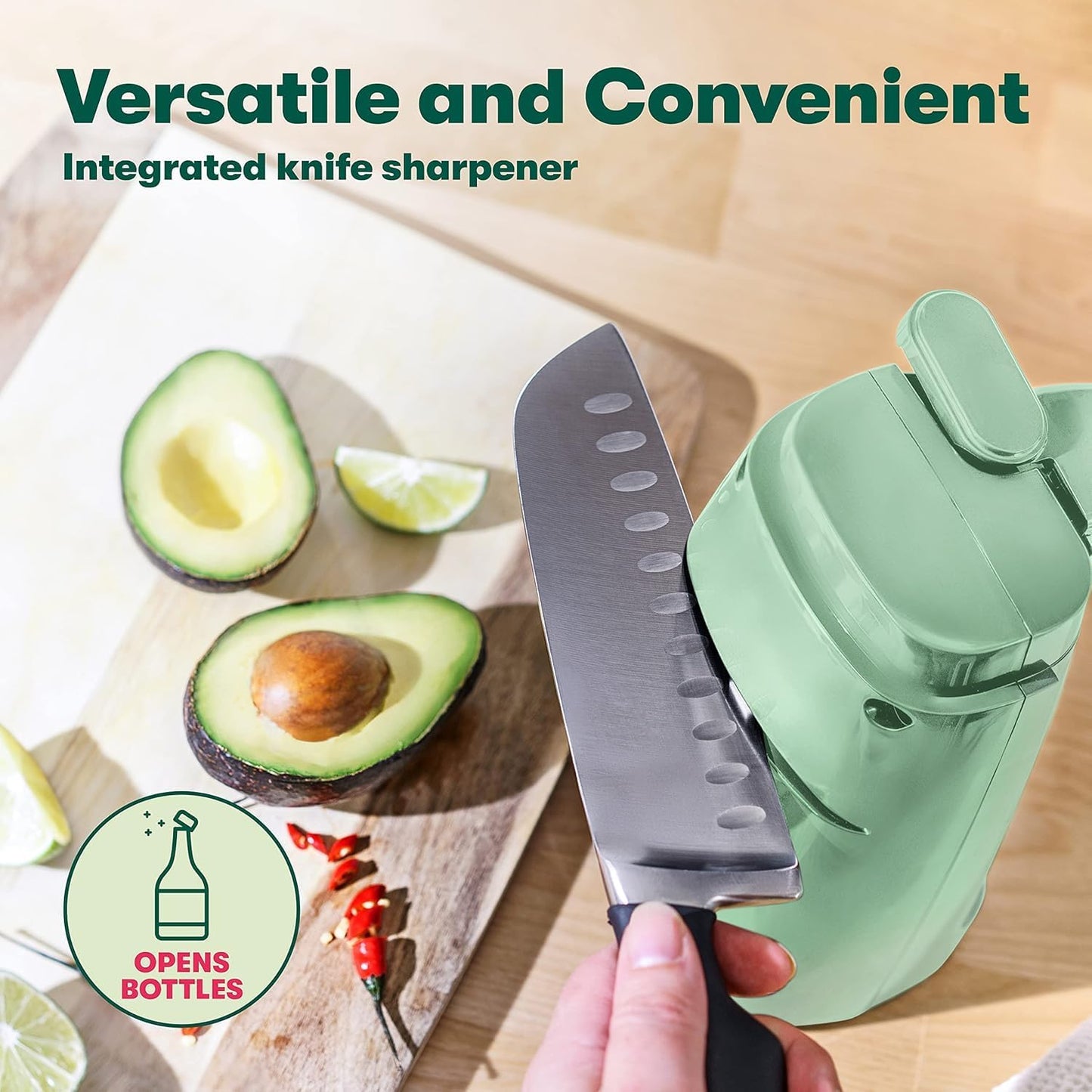 bella Automatic Can Opener, Hands Free, Battery Operated, Cordless, Stainless steel blade to open any Size Can with Magnet to Safely Remove Lid, Seamless Opening Decreases Sharp Edges, Slate