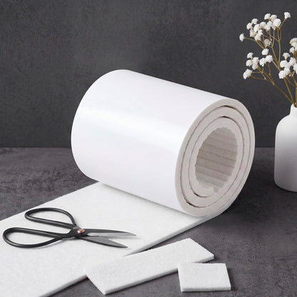 Jecery Adhesive Felt Roll, 1/4" X 6" X 1.25 Yard, Beige | Self-adhesive Padding for Foot Support, Pressure Relief, Furniture Protection, Splint Lining Cushion
