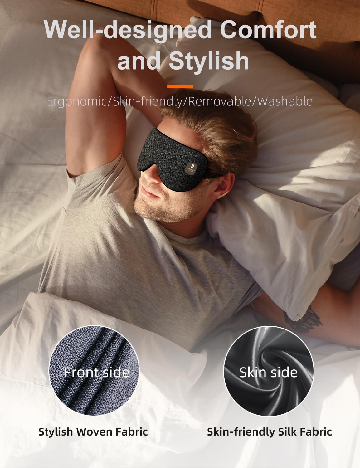 Silk Cordless Heated Eye Mask, Fast Heat Electric Warm Compress for Dry Eye