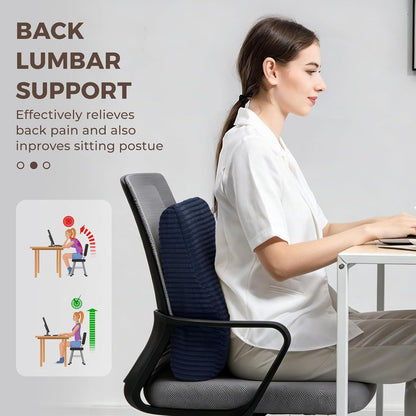 Lumbar Support Pillow for Recliner Chair/Accent Chair/Couch, Washable Cover