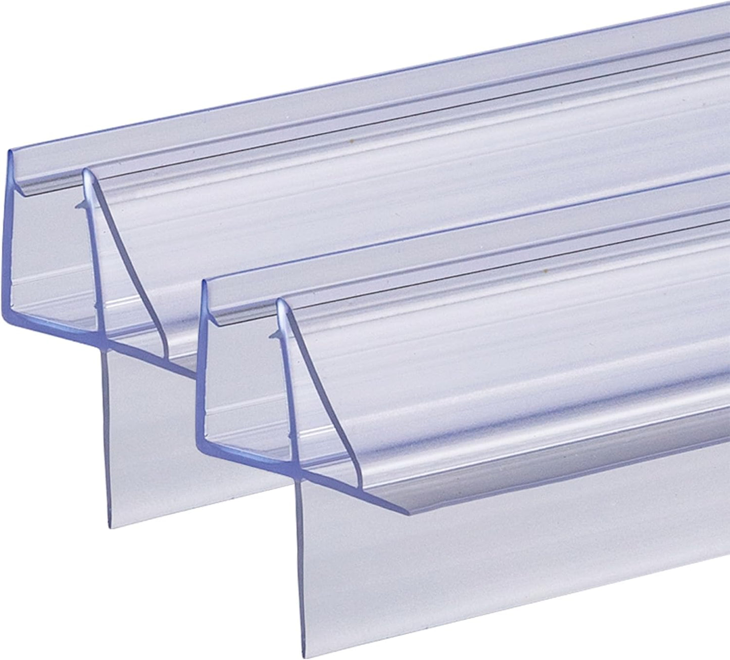 2-Pack ShowerDoor Bottom Seal 3/8" x 36" Polycarbonate Frameless Ultra Clear Shower Door Seal Strip for Glass Doors Stop Leaks and Create a Water Barrier Replacement Shower Cubicle