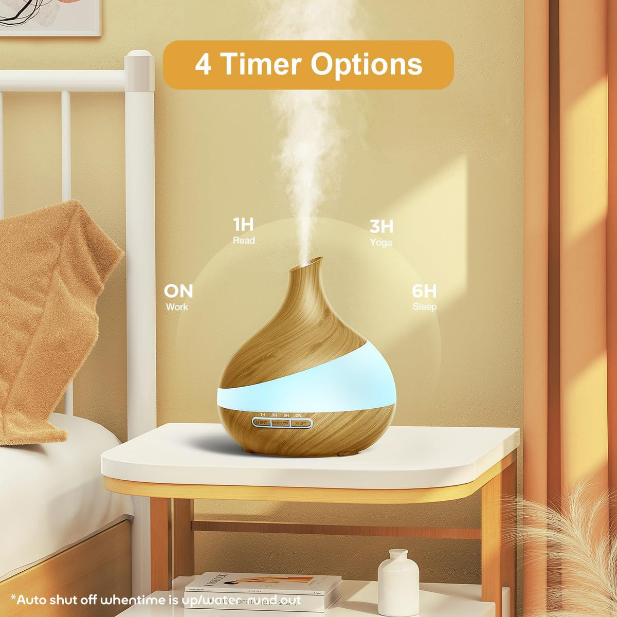 Essential Oil Diffuser for Women: 500ml with 14 Color LED