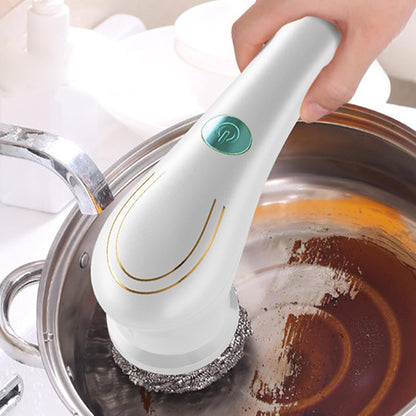 Electric Scrubber Ergonomic Electric Multifunctional Effective | Dish Cleaning Brush Electric for Range Hood, Pot, Pan