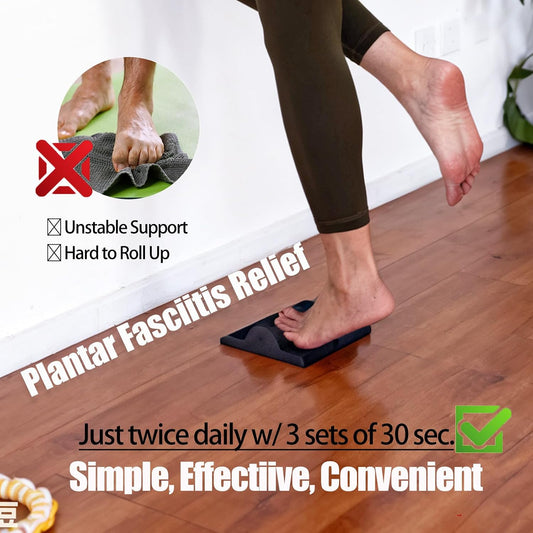 Plantar Fasciitis Relief Foot Stretching Pad for Plantar Fasciitis and Achilles tendonitis Relief Strengthening and Mobility Tool Improve Big Toe Flexibility Calf Stretcher for Foot Pain Recovery