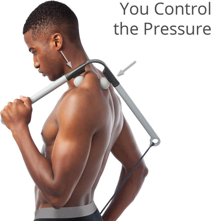 Body Back AccuMassage Tool - Neck Massager for Pain Relief Deep Tissue | FSA Eligible Dual Pressure Point Massage Tool, Easy Assembly Golf Ball, Shiatsu Neck Massager for Deep Tissue Pain Relief