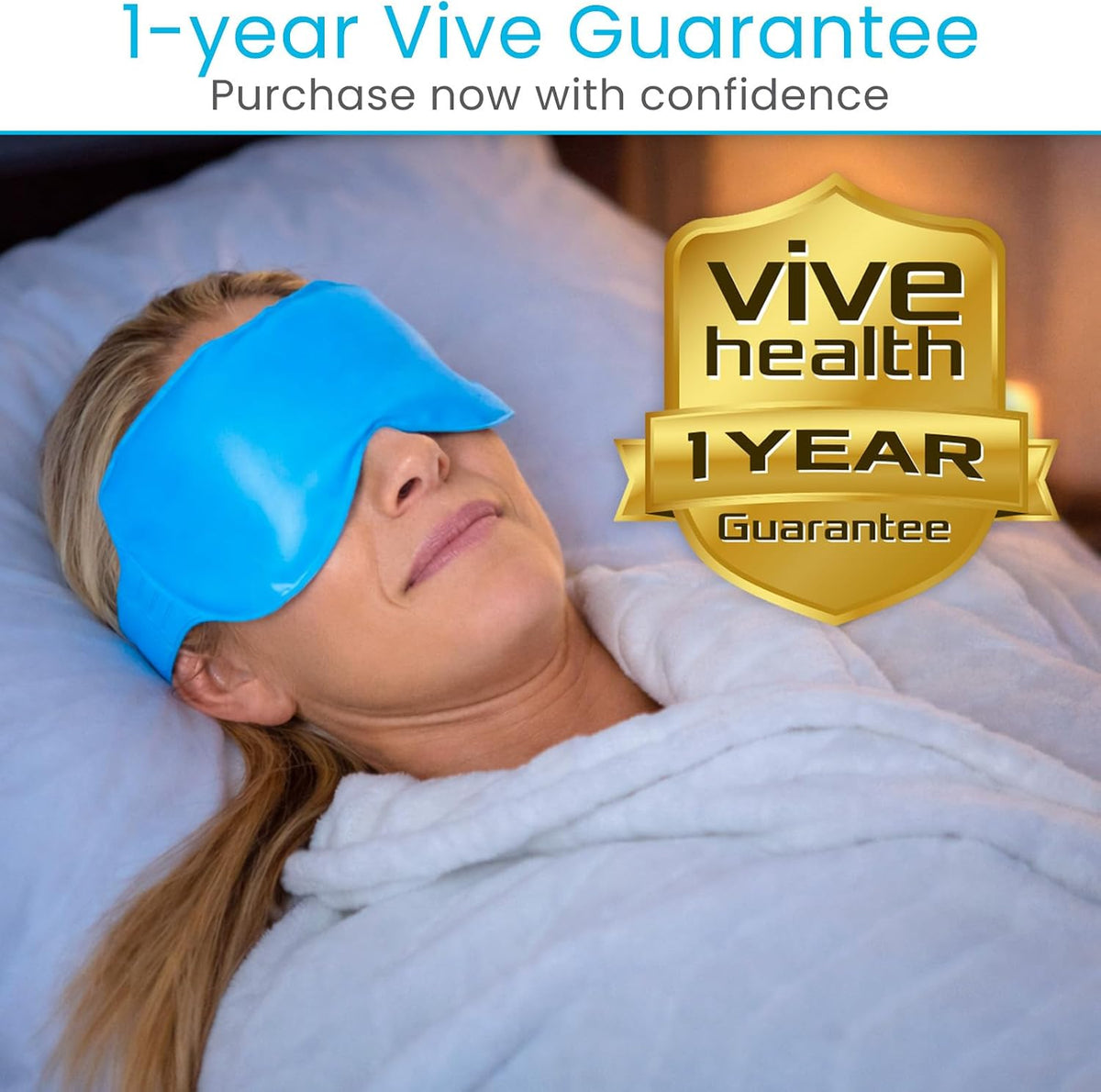 Artic Flex Heated & Cooling Eye Mask for Sleeping - Reusable Gel Ice Pack