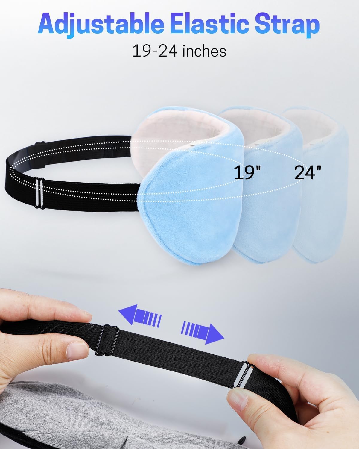 Heated Eye Mask for Dry Eyes, Stye Relief and Improved Sleep - Cordless Rechargeable Warm Compress with Graphene Heating, 3 Temp Settings, Auto Shut-Off, Washable Sleep Mask for Travel