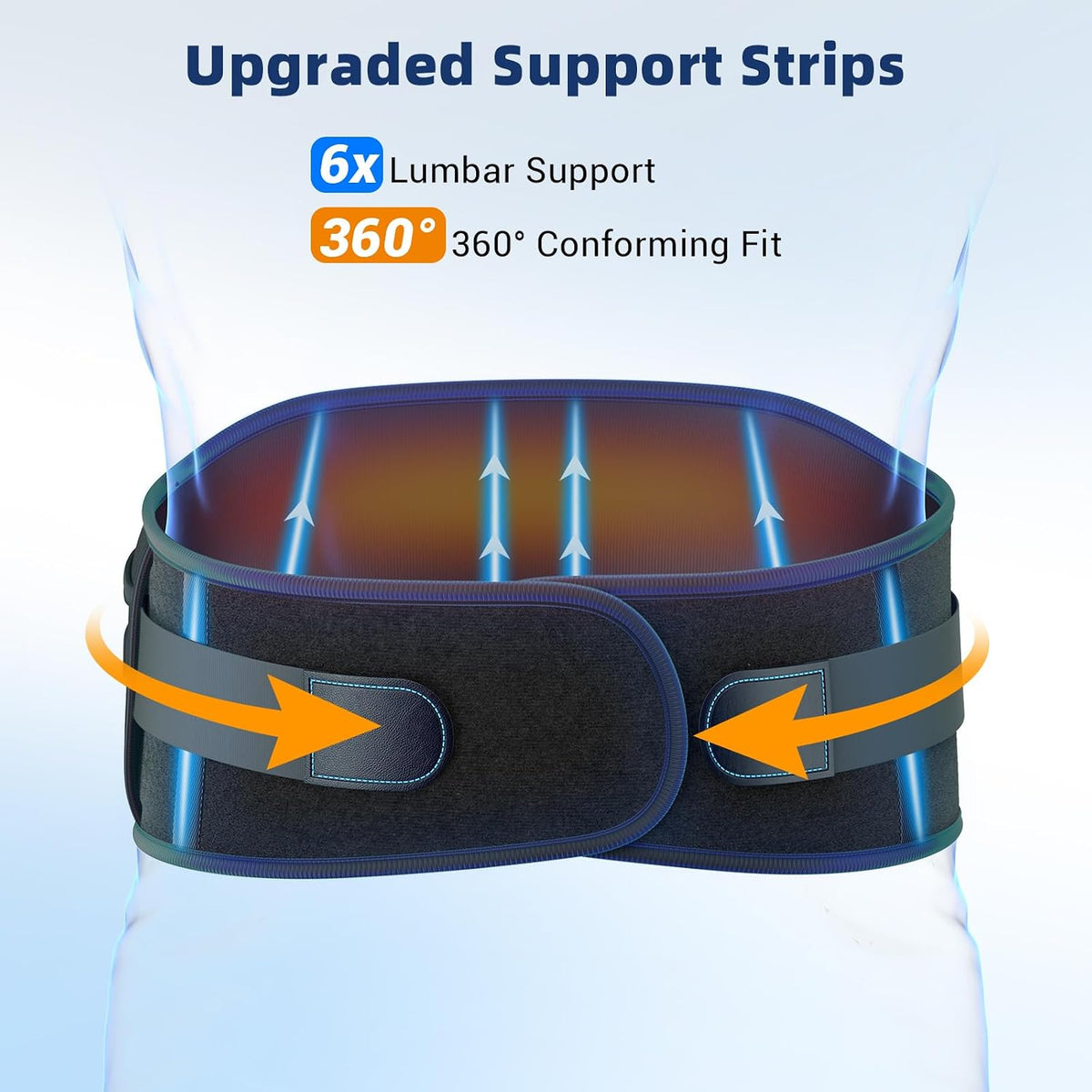 Comfytemp Cordless Heating Pad with Back Brace for Lower Back FSA Eligible