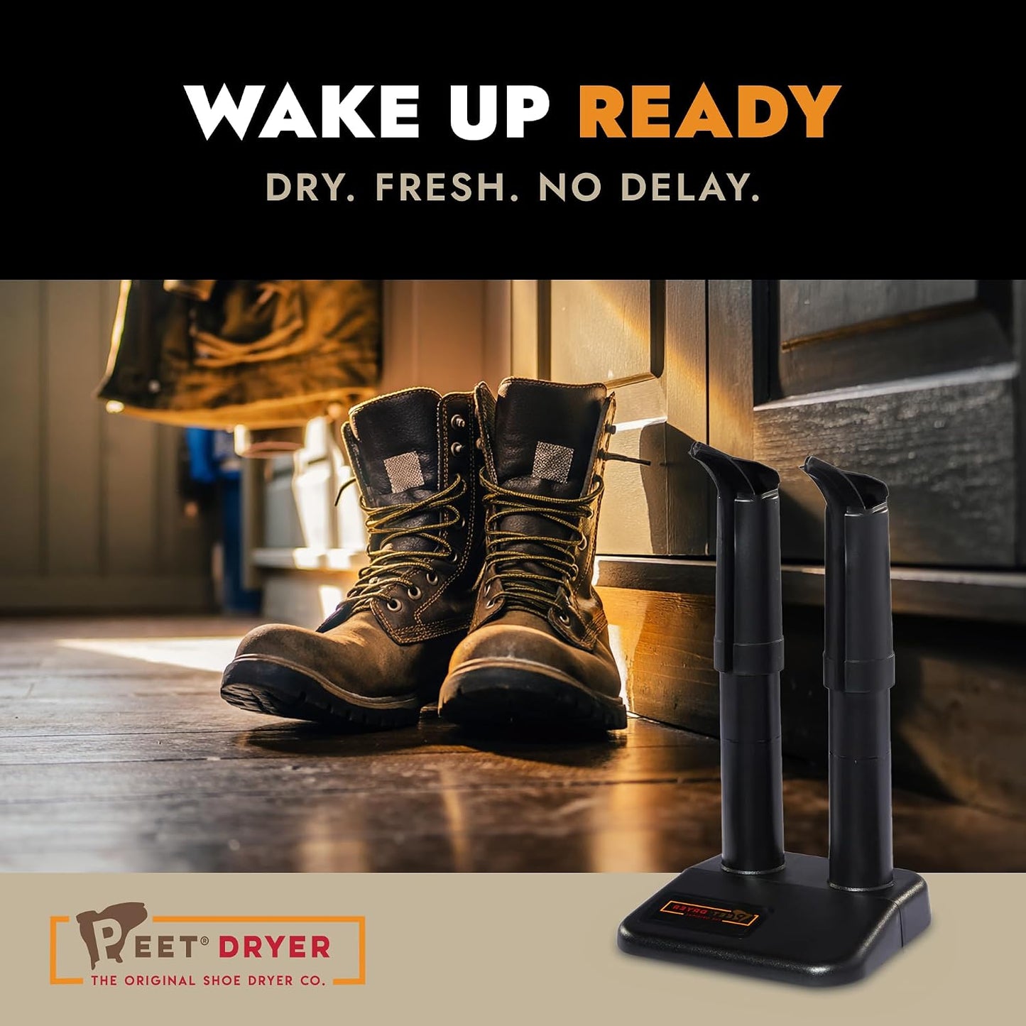 PEET, Original Dryer, Electric Shoe Dryer, Work Boots, Outdoor Gear, Athletic Gear, Silent,Energy-Efficient, Made in USA