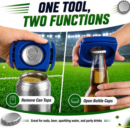 Aluminum Can Opener,Can Top Remover,Beer-Soft Edge-Soda-Can Opener(Blue) | Handheld Safety Manual Can Opener,For 8-19 Oz aluminum Soft Edge Cans, Home,Kitchen,Bar,Camping and DIY projects Tool