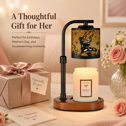 kobodon Candle Warmer Lamp with Timer Dragonfly Electric Candle Lamp Warmer