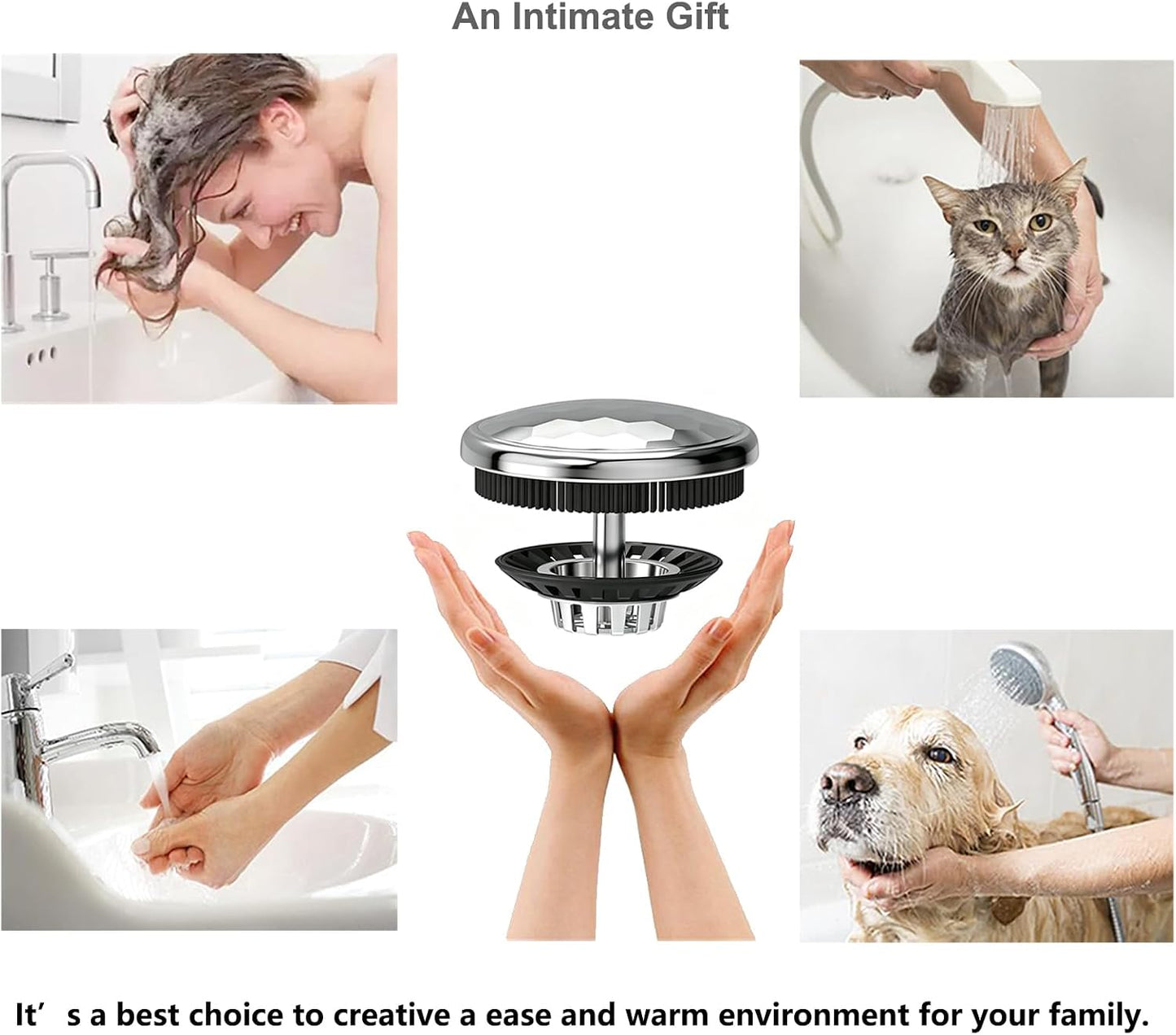 XAJOON Bathtub Drain Hair Catcher，Bathtub Protector Suitable for Bathroom Bathtub, Pop-Up Drains. (Patented Product)