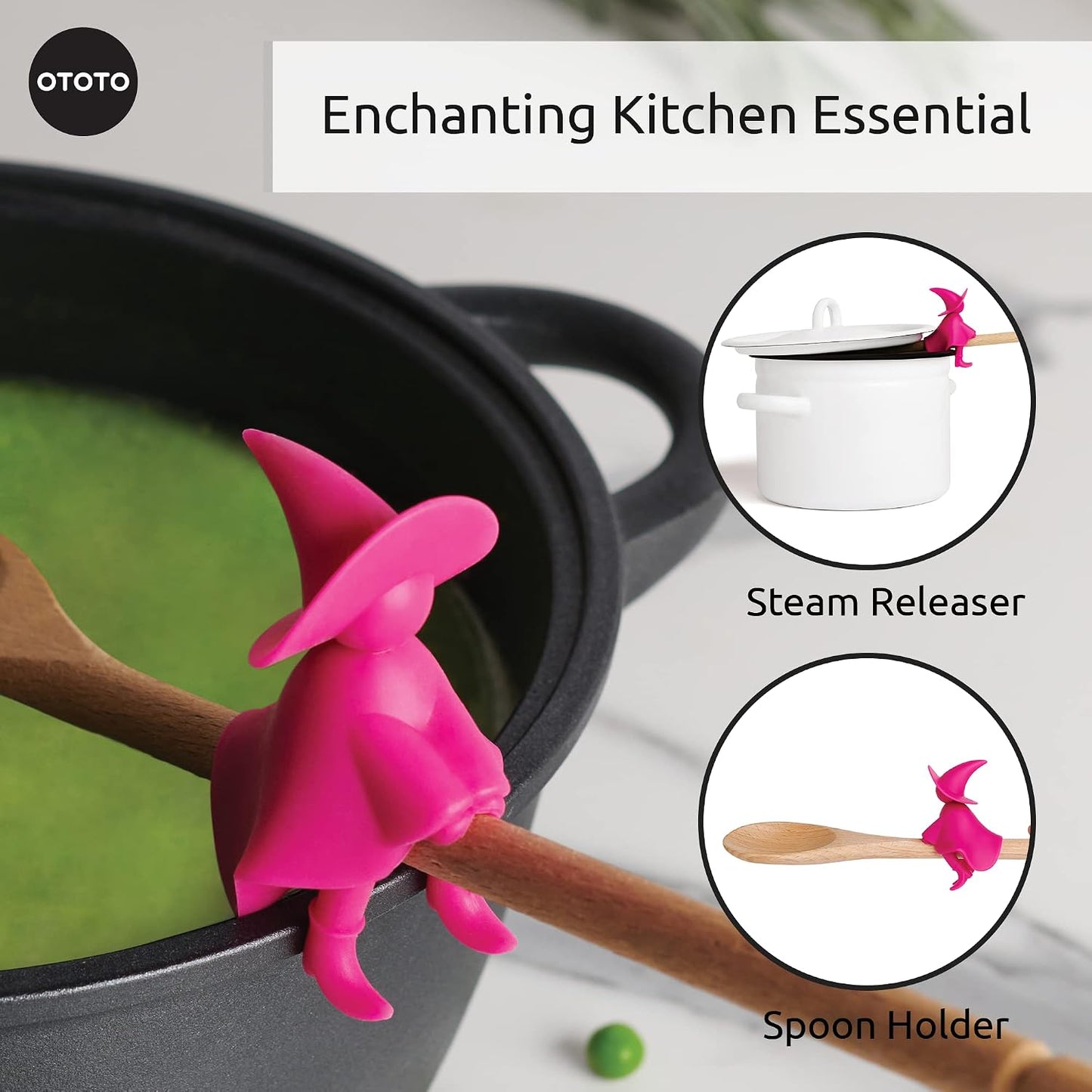 Funny Spoon Holder by OTOTO - Spoon Rest for Stove Top - Cooking Gadgets, Cooking Gifts, Cool Kitchen Gadgets, Cool Gifts, Cute Kitchen Accessories