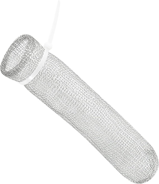 24 Pieces Lint Traps Washing Machine Stainless Steel Lint Snare Traps Laundry Mesh Washer Hose Filter with 24 Pcs Cable Ties