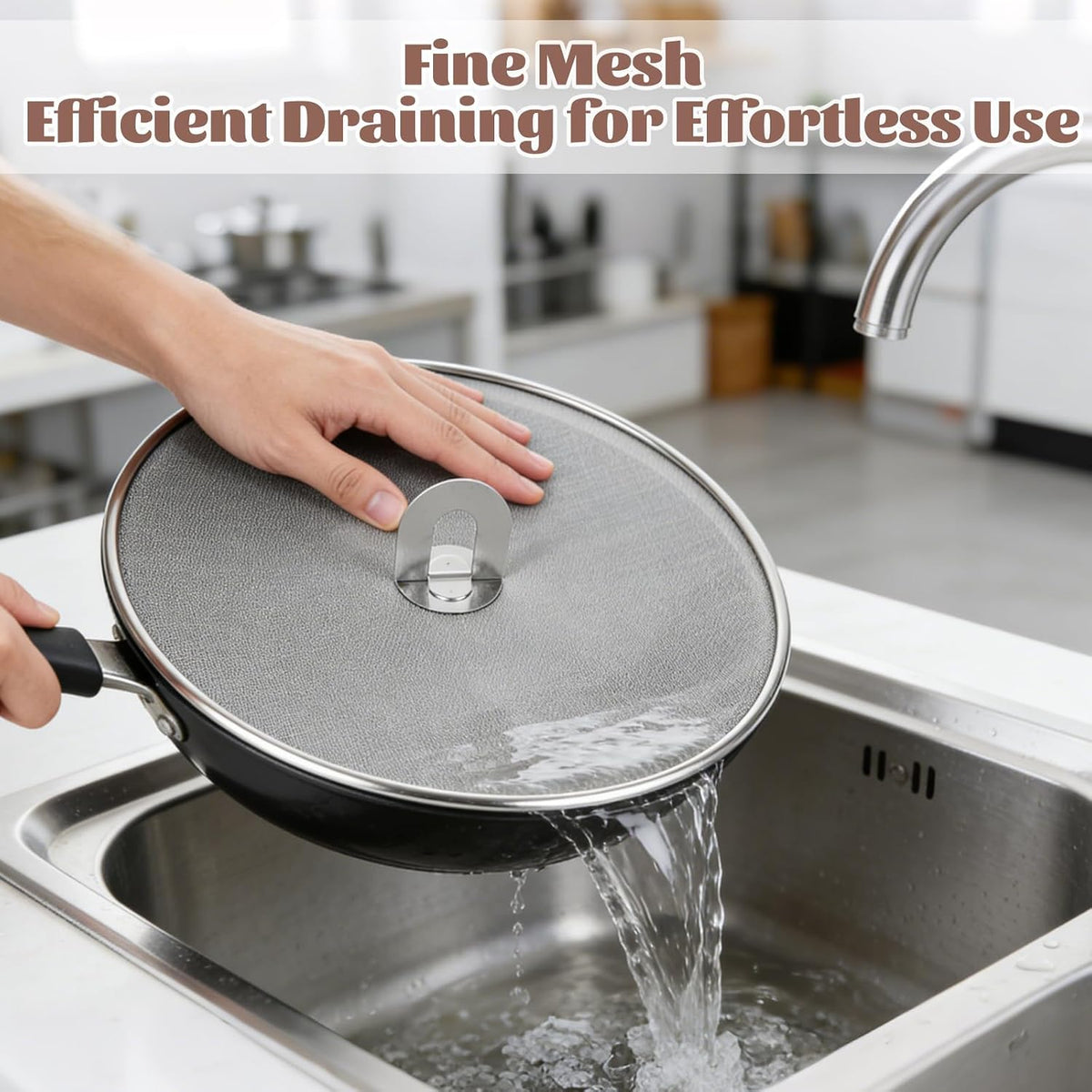 SHUESS 6 Pcs Splatter Screen for Frying Pan, Stainless Steel