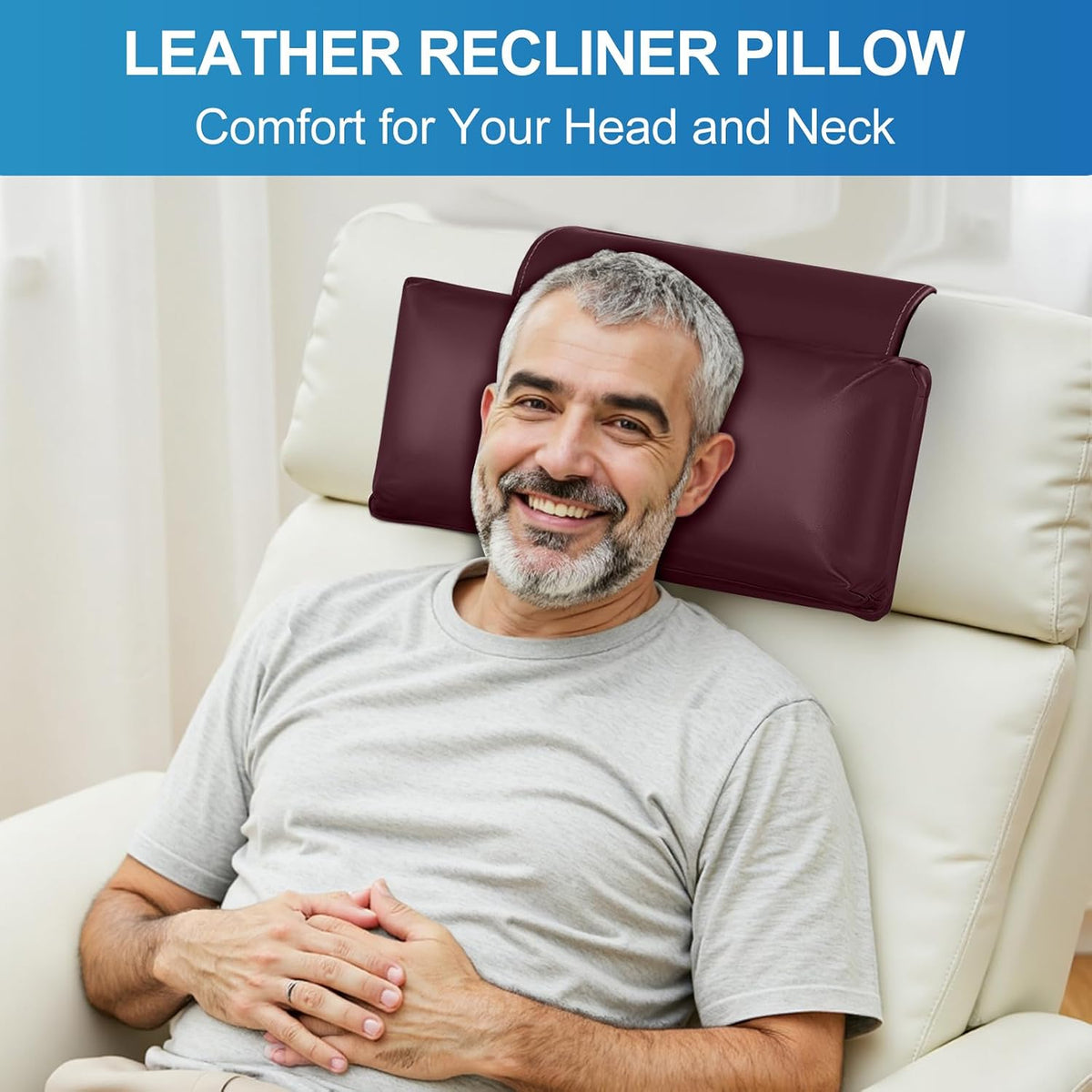 Recliner Pillow, Adjustable Neck & Head Support Pillow