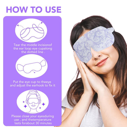 XPCARE 48 Pack Steam Eye Mask Disposable for Dry Eyes Cornea Care-Unscented