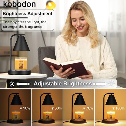 kobodon Candle Warmer Lamp with Timer Dragonfly Electric Candle Lamp Warmer