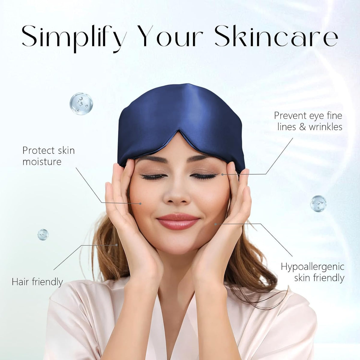 ZIMASILK 22 Momme 100% Mulberry Silk Sleep Mask - Full Silk Filled
