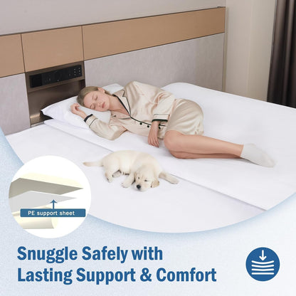 Vekkia Split King Gap Filler for Adjustable Bed,Twin to King Bed Converter Kit,Bed Bridge Twin to King,Mattress Connector with Washable Cover,for Guests Stayovers,Family Room(75in×10in) | Firm Support Twin to King Converter, Bed Bridge Fits 1.5”-3”Gaps,