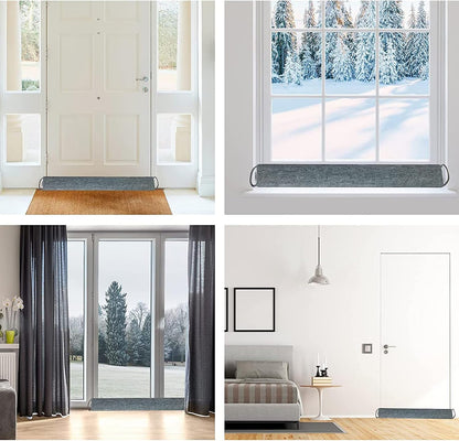 1Pack 36inch Heavy Duty Door Draft Stopper for Bottom of Door, Under Door Draft Blocker (Glass Beads Filling)