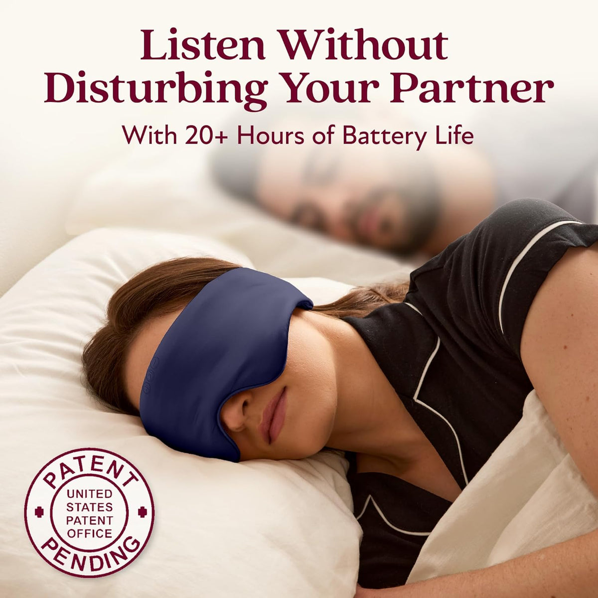 SilkSound Bluetooth Sleep Mask, 100% Mulberry Silk Headphones for Sleeping