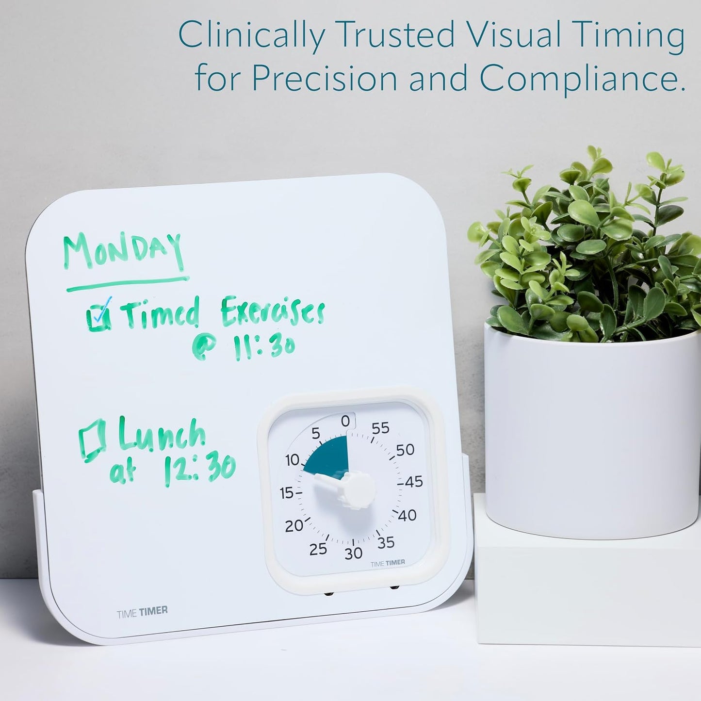 Time Timer® Personal 60-Minute Visual Countdown Timer – Large Numbers, Easy-Turn Knob, Adjustable Alert for Focus, Routines & Daily Time Management
