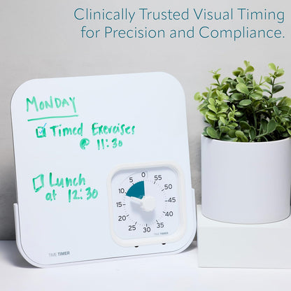 Time Timer® Personal 60-Minute Visual Countdown Timer – Large Numbers, Easy-Turn Knob, Adjustable Alert for Focus, Routines & Daily Time Management