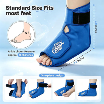 Ankle Ice Pack Wrap, Heel Ice Pack Wrap for Plantar Fasciitis Relief