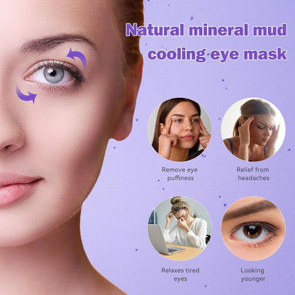 LEOSTEP 4 PCS Cooling Eye Mask Set - Ice Face Mask with Camellia Essential Oil, Cold Eye Compress and Reusable Gel Pads for Eyes Puffiness, Migraine Headache, Dark Circles, Dry Eyes