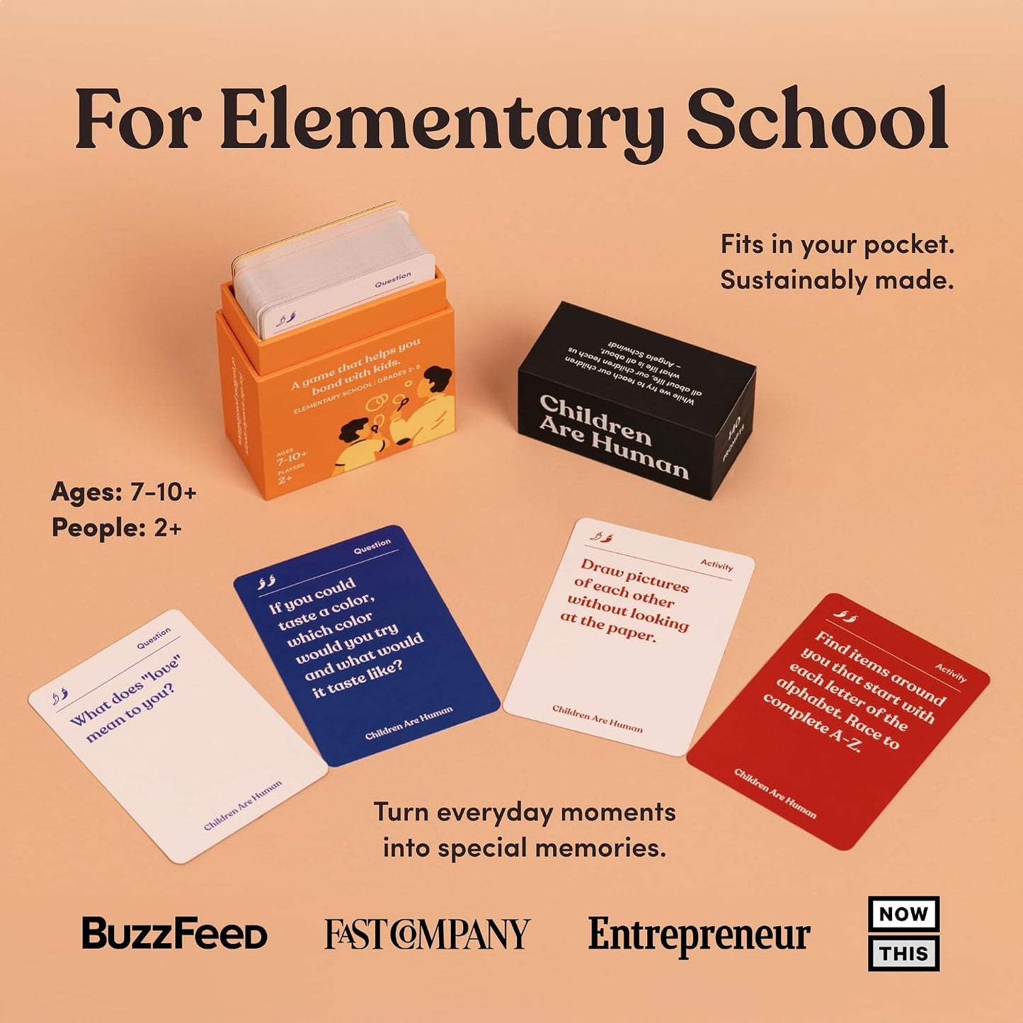 Friends are Human Conversation Cards for Friendship and Bonding, 140 Cards | Closeness Building Deck, Great Icebreaker for Girls Night, Roommates, College Friends, Deepens Trust and Connection, Ages 16+