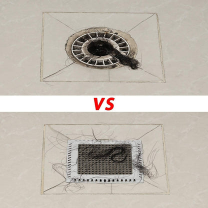 Aojuxix Shower Drain Hair Catcher/Drain Strainer/Shower Drain Cover | Stainless Steel and Silicone Hair Trap for Bathroom Floor Drain (Patented Product)