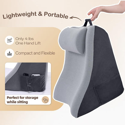 Vekkia 21” Back Rest Pillow with Dual-Layer Foam for Reclining and Sitting