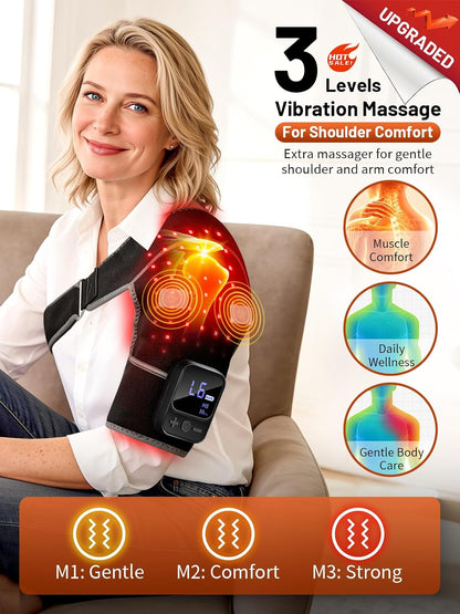 RELEXNOW Red Light Therapy for Shoulder with Vibration Portable FSA/HSA