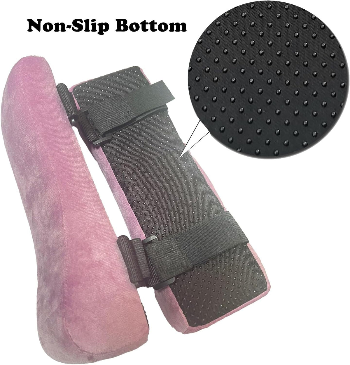 Office Chair Armrest Covers, Set of 2 Comfortable Armrest Elbow Pillow (2 Pink Armrest Pillow)