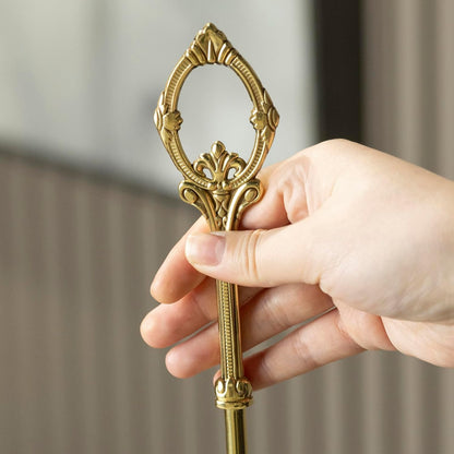 Shoe Horn Long Handle Brass Metal 24 inch ，Horse Head Decoration Shoe Horn for woman- Durable and Sturdy
