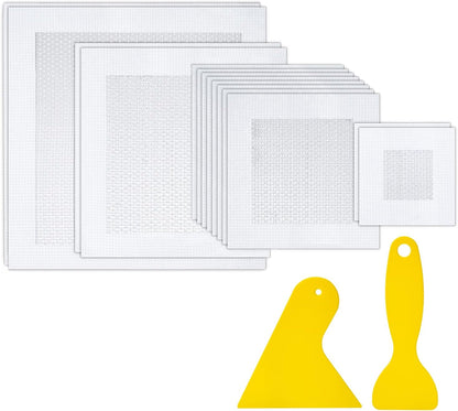 Bates- Drywall Repair Kit, 16 pcs, Aluminum Wall Repair Patch Kit | for Wall Hole Repair, Sanding and Patching