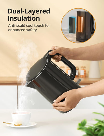 Electric Kettle with Temperature Control, 1.7L 1500W Stainless Steel Tea Kettle, 13 Preset Temperatures, LED Display, Keep Warm 2 Hours, Strix Thermostat, BPA Free Hot Water Boiler for Tea & Coffee