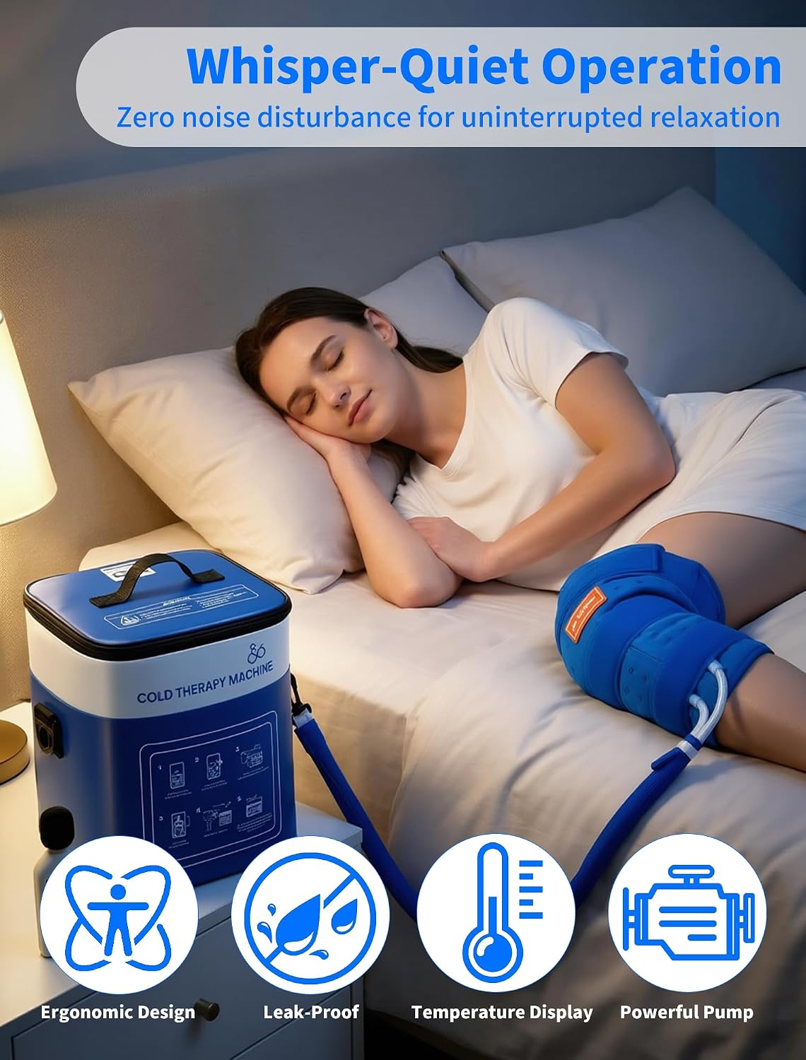 Ankle Foot Ice Pack Wrap for Cold Therapy Machine, Replacement Pad Only for Cryotherapy Unit, Cold Water Therapy for Plantar Fasciitis Relief, Post-Surgery & Injury Recovery - Universal Connector