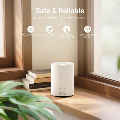 ASAKUKI Essential Oil Diffuser for Home 300 ml Quiet