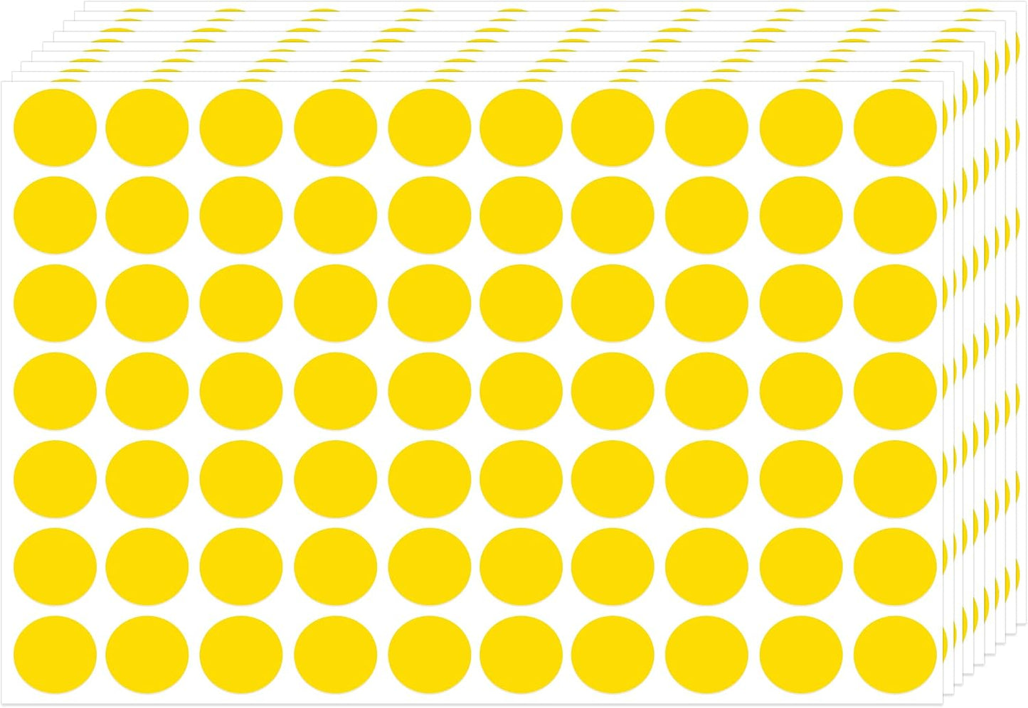 3500 Pieces Dot Stickers, 3/4 inch Color Coding Labels, 10 Color Circle Price Stickers for Office Classroom Student