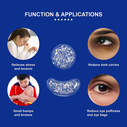 ZNÖCUETÖD Gel Ice Pack Reusable Cooling Eye Pads and Under Eye Patches
