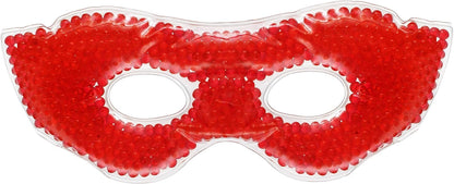 Eye See Gel Eye Mask, Orange - Cold Compress Ice Pack with Gel Beads - Microwave Safe for Heat Therapy - Great for Puffy Eyes, Dark Circles, Dry Eyes, Soothing Headaches