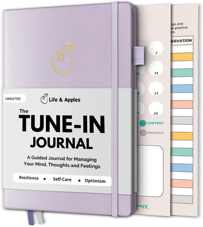 Life & Apples Daily Journal for Women, Guided with Prompts, Lavender