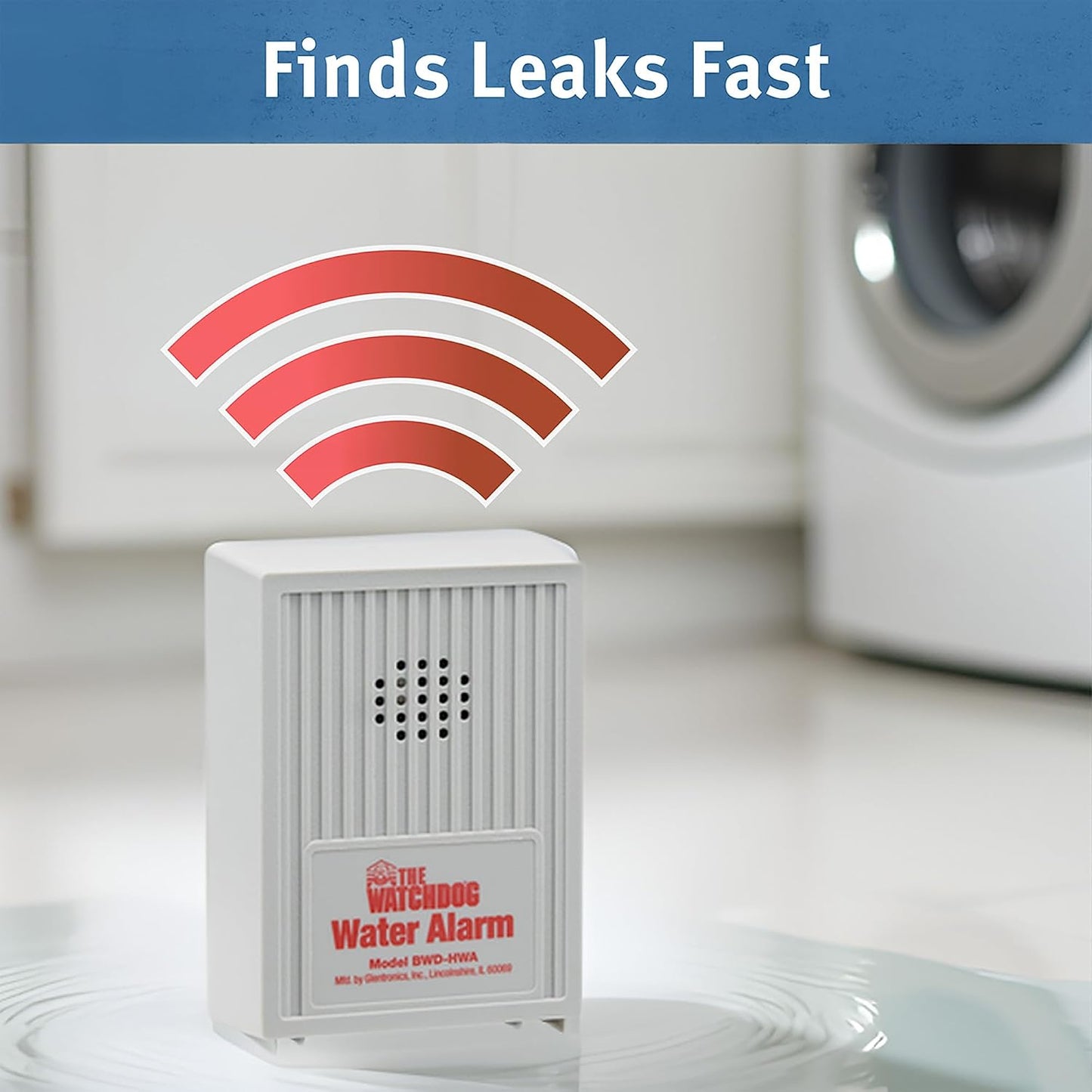 The Basement Watchdog 110 dB Water Alarm w/Detachable Sensor for Hard-to-Reach Areas (BWD-HWA)