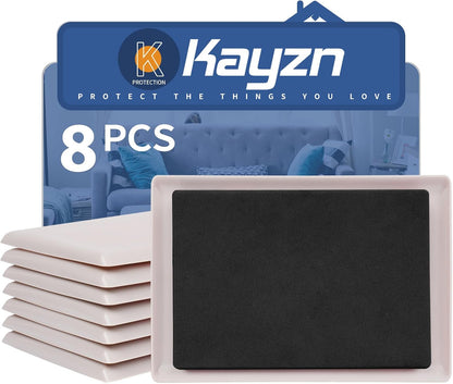 8 Pack Furniture Sliders for Carpet, 8-1/5"x 5-1/2" Large Furniture Sliders, Sliders for Furniture on Carpet Surface, Make Heavy Furniture Moving a Breeze!
