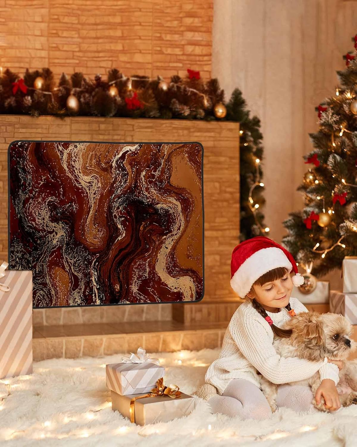 Magnetic Fireplace Cover Sage Green Marble Fireplace Screen Decorative Abstract Fluid Art Insulation Fireplaces Blocker Blanket Save Energy Fireplaces Draft Stopper Covers for Living Room 36x30 Inch