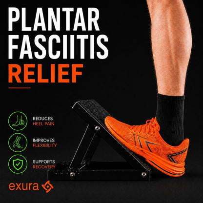 EXURA Adjustable Wide Slant Board for Squats, Squat Wedge & Calf Stretcher
