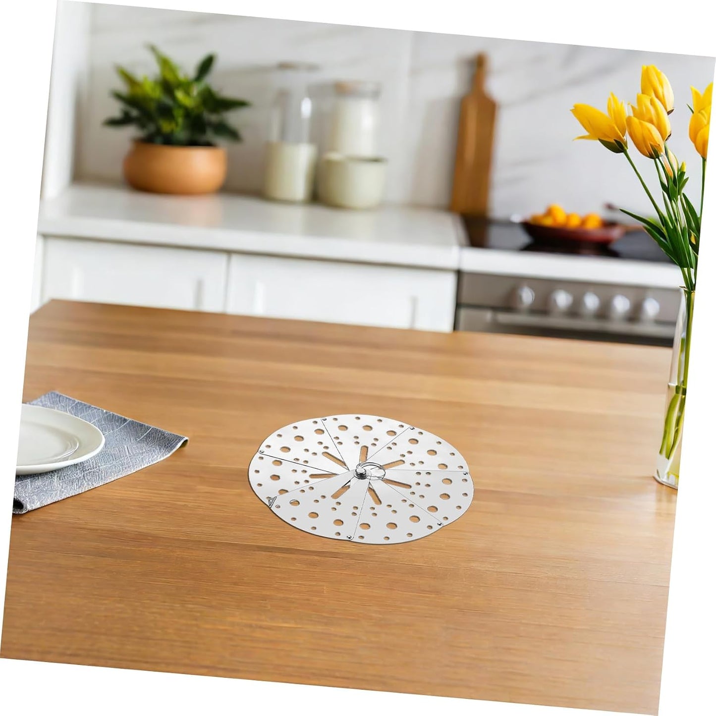 Adjustable Spill Stopper Lid Cup Covers Leak Lid Spill Topper for Pot Stainless Steel