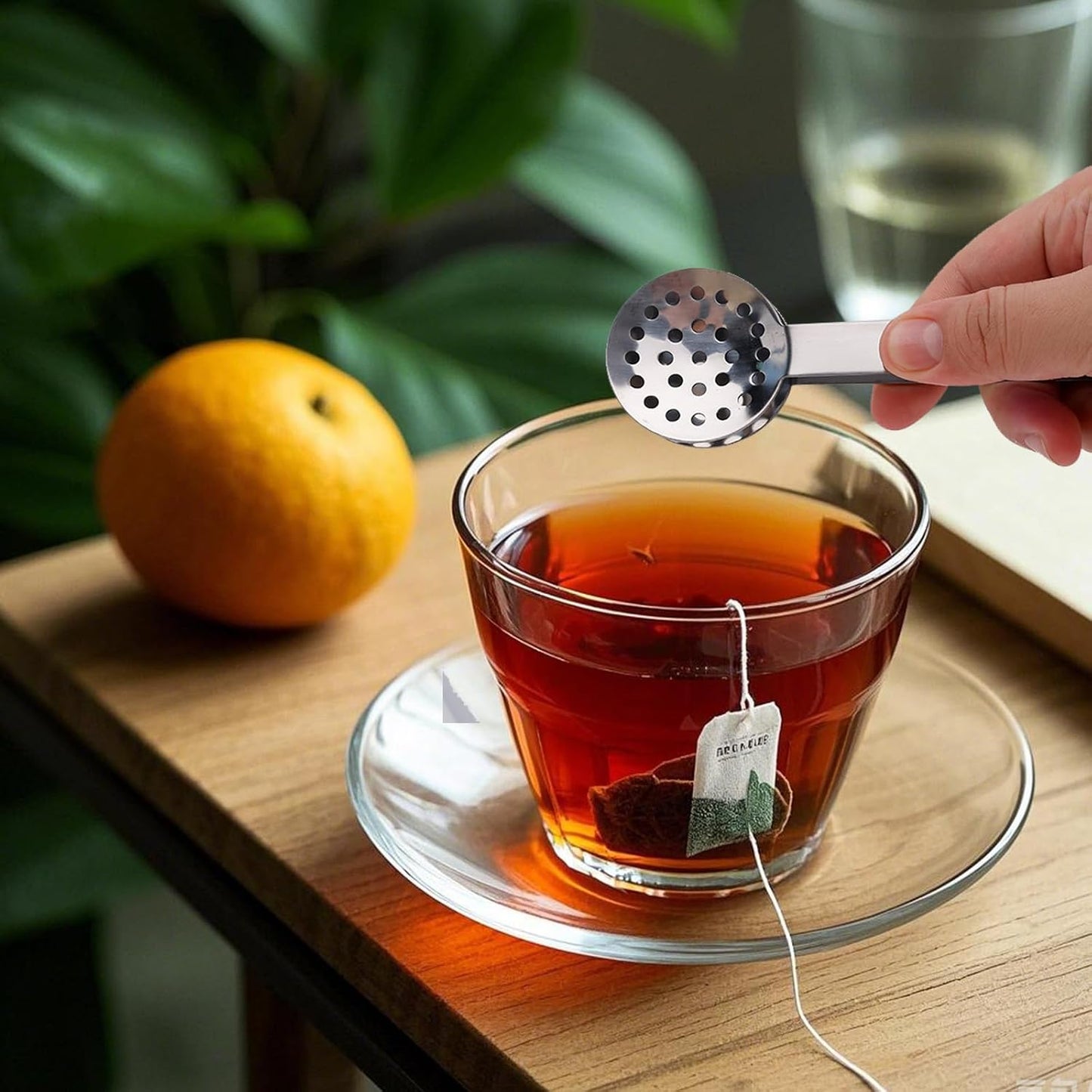 2pcs Stainless Steel Tea Bag Squeezer Tongs, Premium Metal Teabag Strainers Multi-Use Practical Spoon Clip Filters Accessories Supplies for Drinkers Lovers Gifts (Silver)